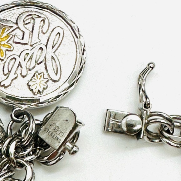 Vintage Sterling Charm Bracelet - Picture 14 of 17